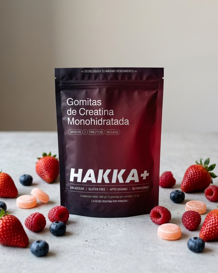 Gomitas de Creatina Monohidratada - Sabor Frutos Rojos